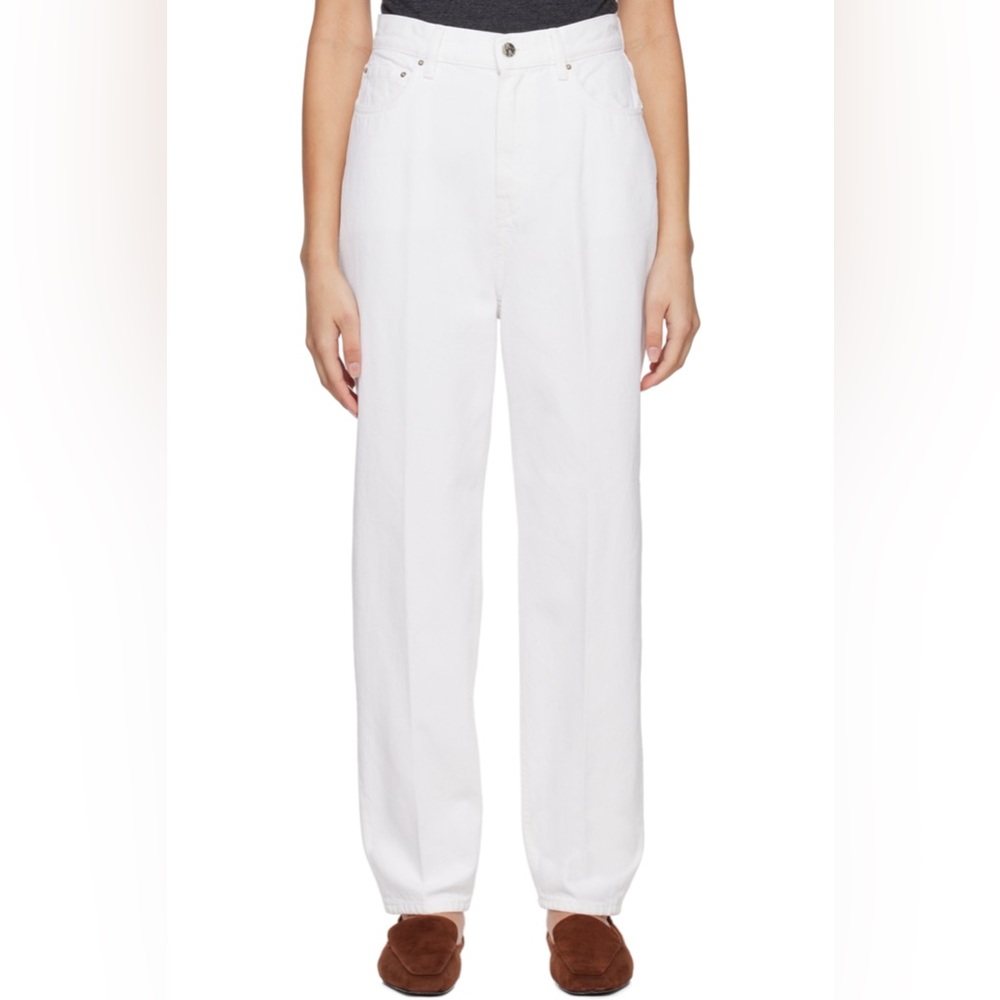 Toteme White Tapered Jeans